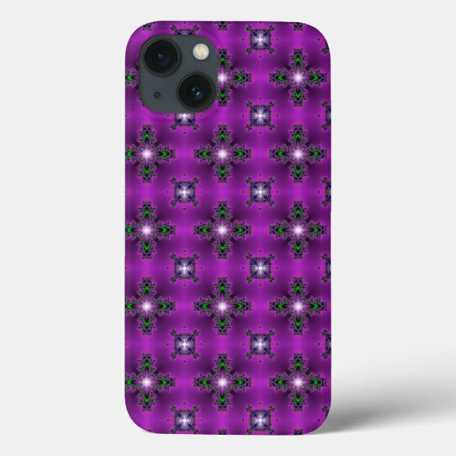 Coques Case-Mate iPhone Artdeco Fleurs Abstraites et étoiles (Verso)
