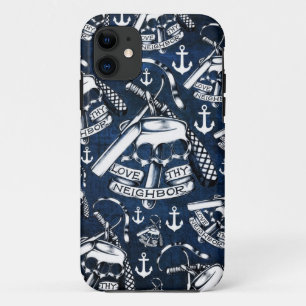 Coques Pour iPhone Articulations en laiton et ancres de rockabilly