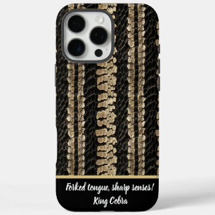 Coque iPhone 16 Pro Max Artiste de la nature en peau de serpent motif Coqu