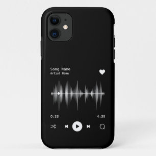Case-Mate iPhone Case Artiste et chanteur de musique Noir personnalisé