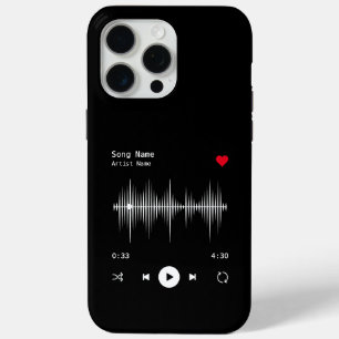 Coque Case-Mate iPhone Artiste et chanteur de musique Noir personnalisé