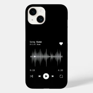 Coque Case-Mate iPhone Artiste et chanteur de musique Noir personnalisé