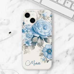 Coque Case-Mate iPhone Artiste Personnalisé Lumière Pastel Roses Bleus