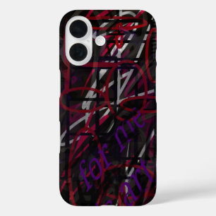 Coque Pour iPhone 16 Artiste Rebelle - Texte & Graffiti Design Abstrait
