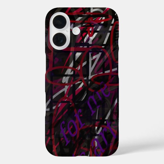 Coques Case-Mate iPhone Artiste Rebelle - Texte & Graffiti Design Abstrait (Verso)