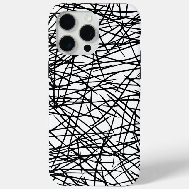 Coques Case-Mate iPhone Artistic Chaotic Line Scribble Design 🎨 (Verso)