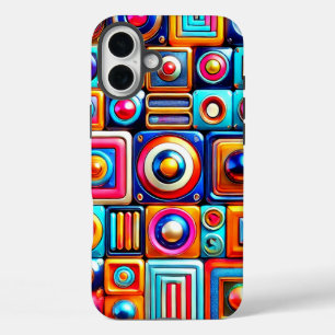 Coque Pour iPhone 16 Plus Artsy Design Téléphone Case