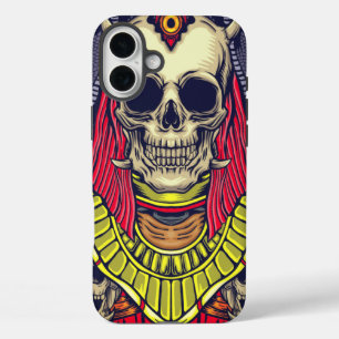 Coque Pour iPhone 16 Plus Artsy Skull