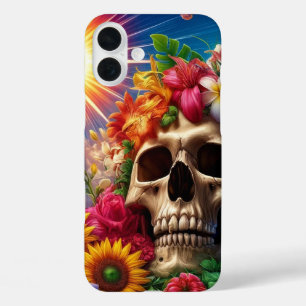 Coque Pour iPhone 16 Plus Artsy Skull