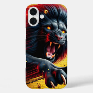 Coque Pour iPhone 16 Plus Artsy Téléphone Lion