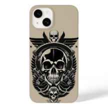 Artwork de crâne gothique avec détails