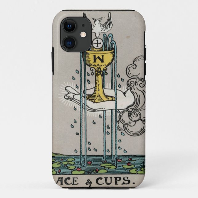 Coques Case-Mate iPhone As de caisse de tarot de tasses (Dos)
