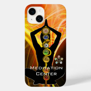 Coque Case-Mate iPhone ASCLEPIUS ROD,7 CHAKRAS YOGA LOTUS POSE Jaune