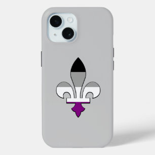 Coque Case-Mate iPhone Asexuality pride fleur-de-lis