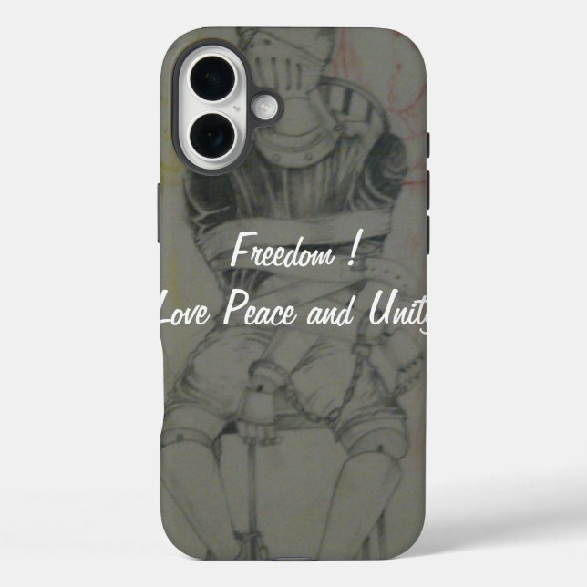 Coques Case-Mate iPhone Ash Grey : Lovely Freedom Peace and Unity (Verso)