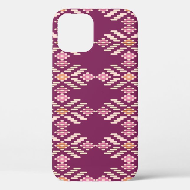 Coques Case-Mate iPhone Asiatique du Sud-Est : Motif Aborigène Rétro (Verso)