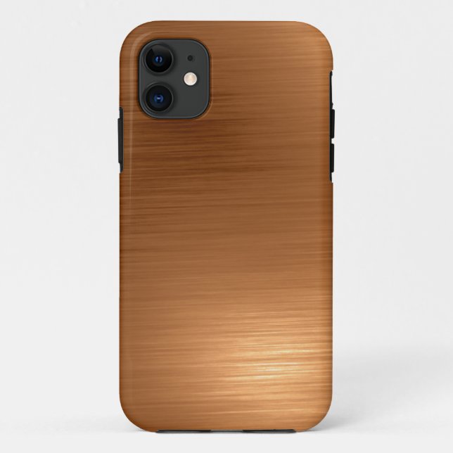 Coques Case-Mate iPhone Aspect cuivre brossé (Dos)