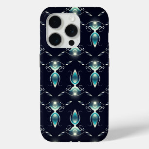 Coque Case-Mate iPhone Aspect élégant des pierres bleues avec lumière bri