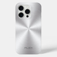 Aspect en métal inoxydable brillant - Monogramme