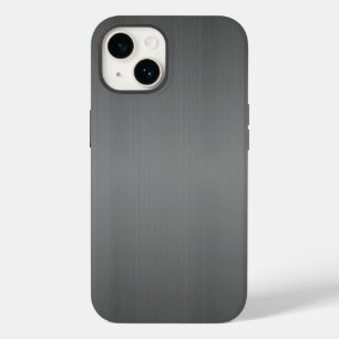 Coque Case-Mate iPhone Aspect métallique brossé foncé