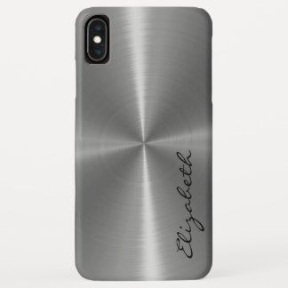 Case-Mate iPhone Case Aspect métallique en acier inoxydable