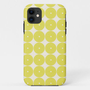 Case-Mate iPhone Case Assez le jaune entoure les disques texturisés par