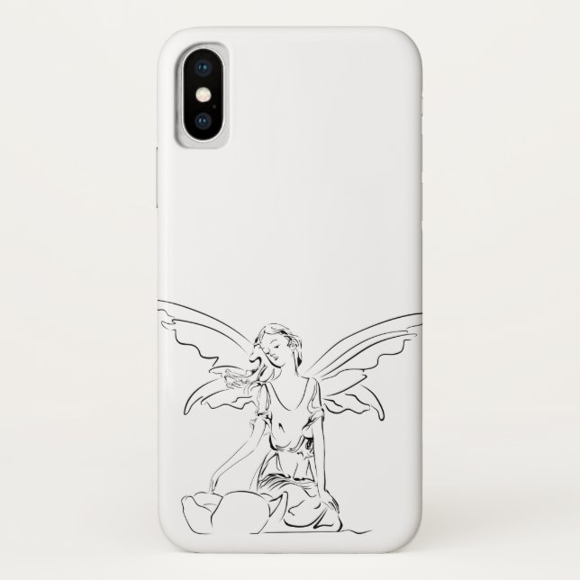Coques Case-Mate iPhone Assis Fée avec des ailes... (Dos)