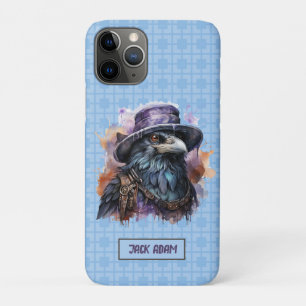 Case-Mate iPhone Case Assistant Aquarelle Raven Bird Nom de la Personnal