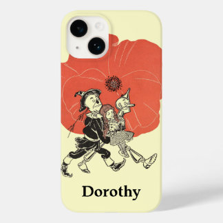 Coques Pour iPhone Assistant vintage de Oz, Dorothy avec Fleurs de Pa