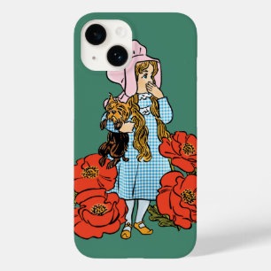 Coques Pour iPhone Assistant vintage de Oz, Dorothy, Fleurs de Pavot