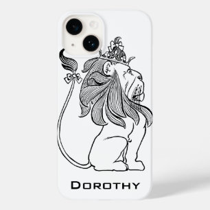 Coque Case-Mate iPhone Assistant vintage d'Oz, Lion Cowardly avec Couronn