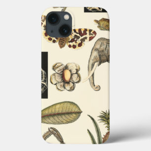 Coques Pour iPhone Assorted Animals Painted on Cream Background