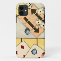Assortiment brouillé des jeux de hasard