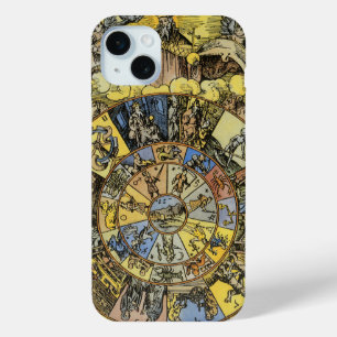 Coque Case-Mate iPhone Astrologie vintage, Roue Zodiaque Renaissance, 155