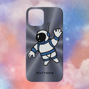 Case-Mate iPhone Case Astronaut personnalisé avec des accents bleus dans