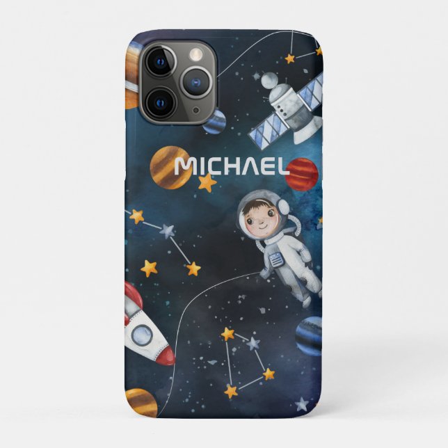 Coques Case-Mate iPhone Astronaut personnalisé dans l'espace (Dos)
