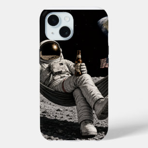 Coque Case-Mate iPhone Astronaute buvant de la bière