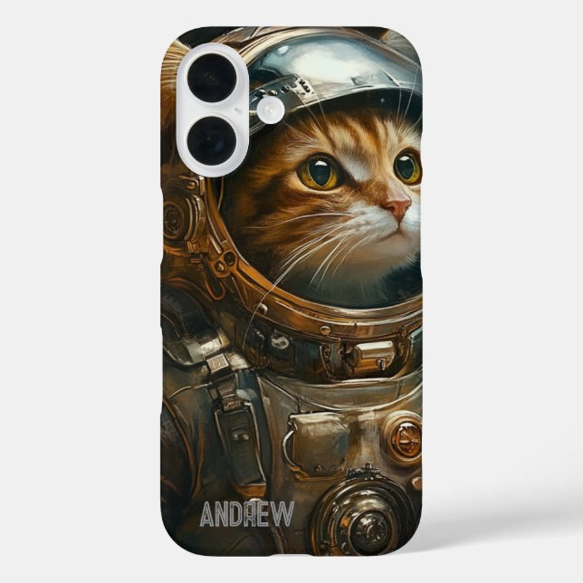 Coques Case-Mate iPhone astronaute de chat Steampunk personnalisé (Verso)
