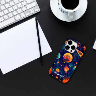 Coque Case-Mate iPhone Astronaute de l'espace nom personnalisé
