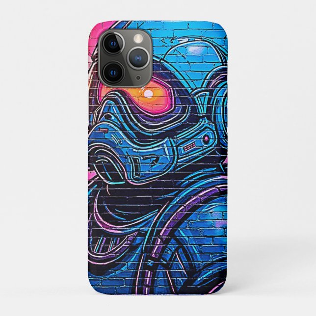 Coques Case-Mate iPhone Astronaute de Neon Cyberpunk (Dos)