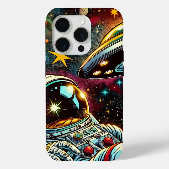 Coques Case-Mate iPhone Astronaute flottant dans l'espace avec une œuvre d (Verso)