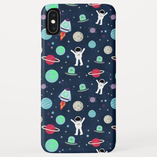 Coques Case-Mate iPhone Astronautes Planètes Fusées et Aliens (Dos)
