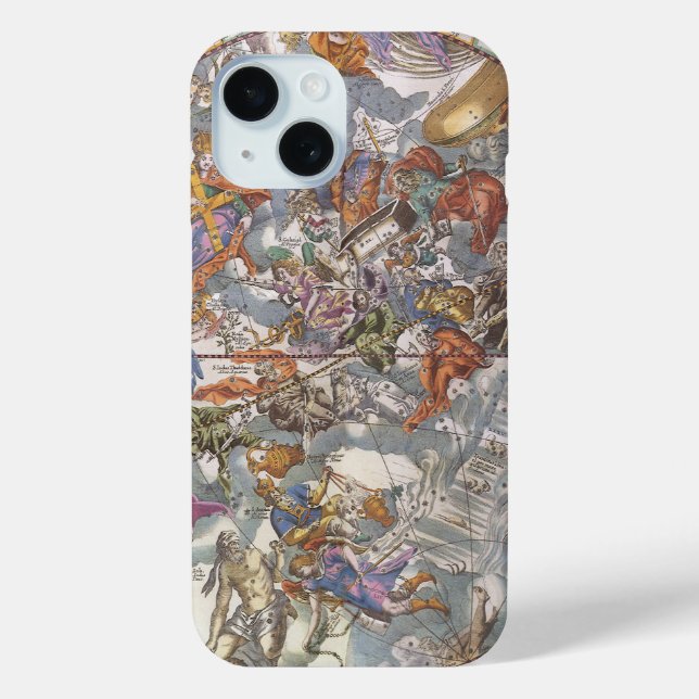 Coques Case-Mate iPhone Astronomie Ancienne, Carte des Constellations Chré (Verso)