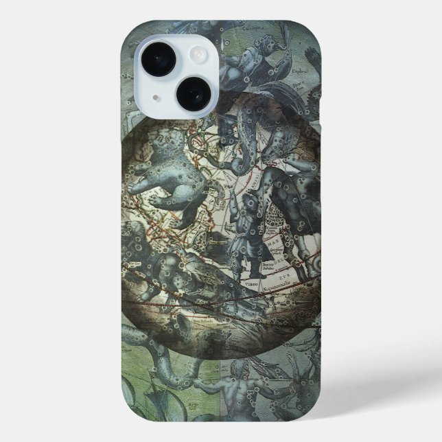 Coques Case-Mate iPhone Astronomie Céleste Constellation du Nord Vintage (Verso)