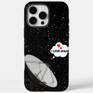 Coque iPhone 16 Pro Max Astronomie Thème Satellite Plat Fond Étoiles