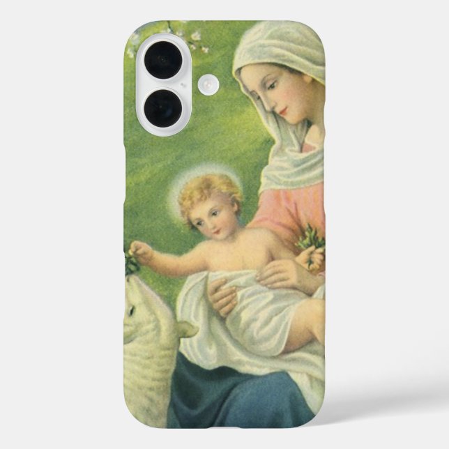 Coques Case-Mate iPhone Atelier de Joseph avec Marie et l'Enfant Jésus (Verso)