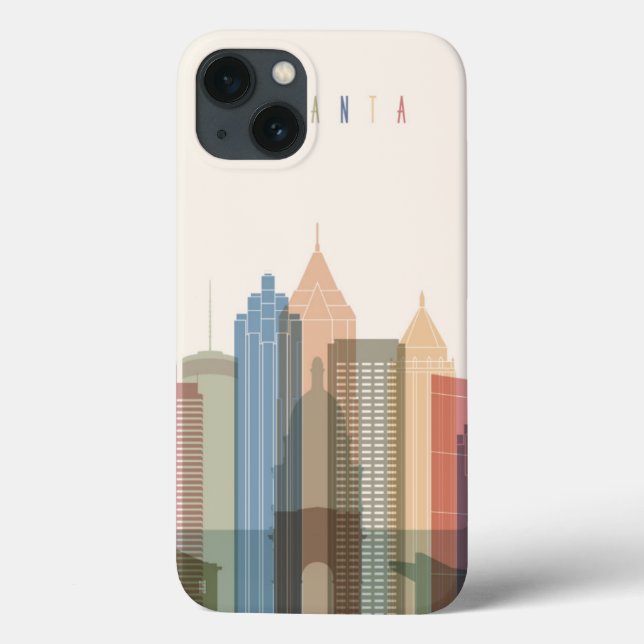 Coques Case-Mate iPhone Atlanta, Georgia | City Skyline (Verso)