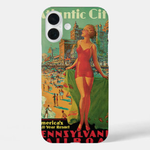 Coques iPhone 16 Plus Atlantic City Resort, Pennsylvania Railroad Travel