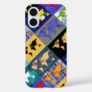 Coque Pour iPhone 16 atlas of the World