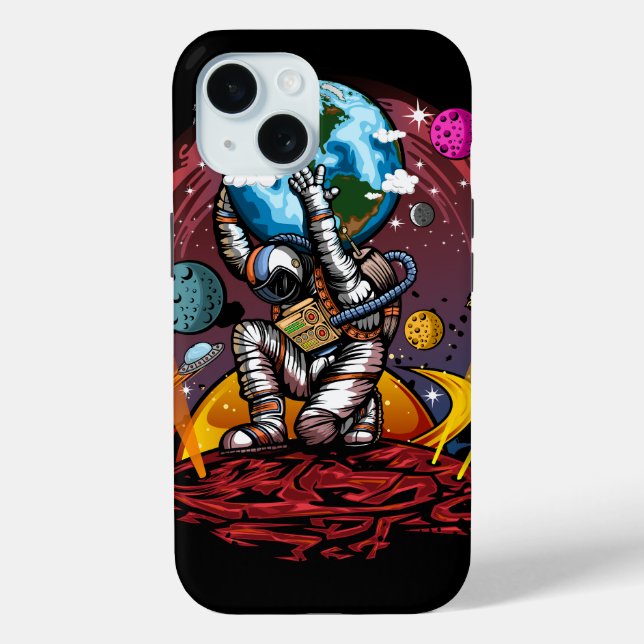 Coques Case-Mate iPhone Atlas Space Man (Verso)